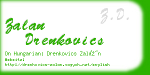 zalan drenkovics business card